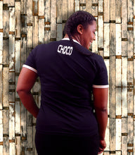 Load image into Gallery viewer, CHOCOWEAR "Blessed "N" Black" Tee (WOMEN's)