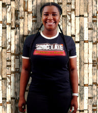 Load image into Gallery viewer, CHOCOWEAR &quot;Blessed &quot;N&quot; Black&quot; Tee (WOMEN&#39;s)
